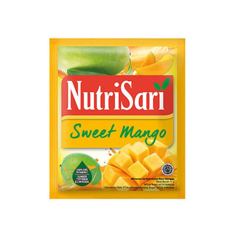 

NUTRISARI SWEET MANGO PER 10 SACHET