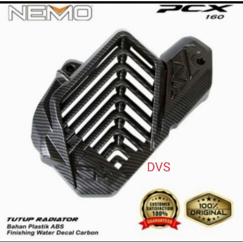 Cover/Ttup Radiator PCX 160 Nemo Carbon Original