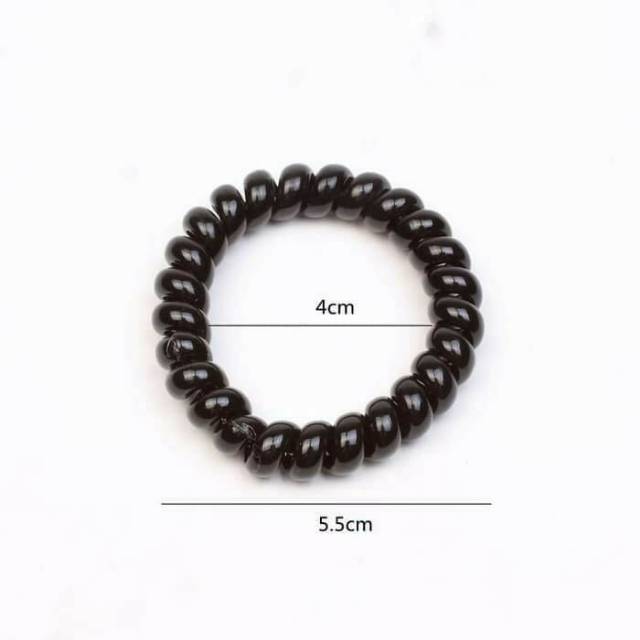 Kuncir spiral ikat rambut kabel telepon kuncir gelang ala korea