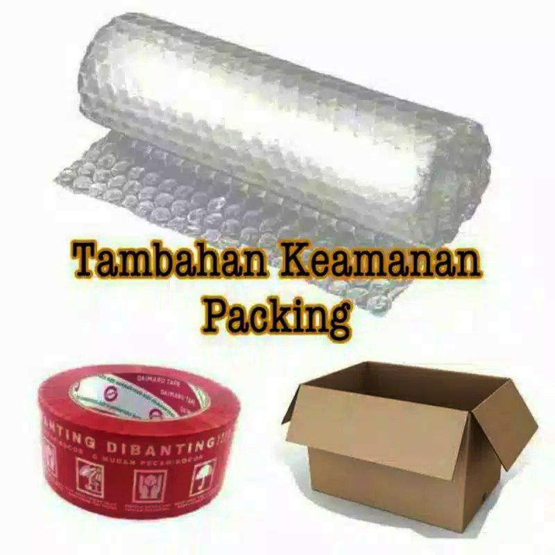 Bubble wrap + kardus/ packing tambahan