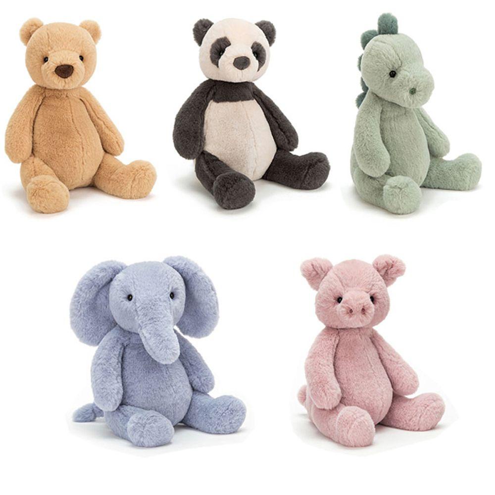 Needway Beruang Mainan Mewah Hadiah Ulang Tahun Kawaii Indah Dinosaurus Dekorasi Rumah Kartun Babi Lembut Belut Boneka Mainan