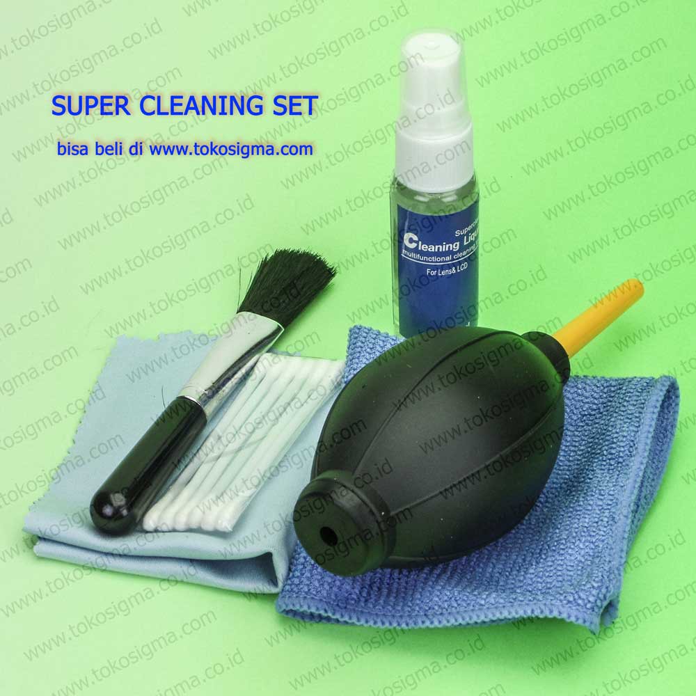 SUPER CLEANING SET KIT CAMERA LAPTOP MONITOR FOTOCOPY WITH HAND PUMP