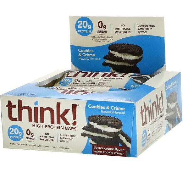 

ThinkThin Cookies and Cream, 10 Bars