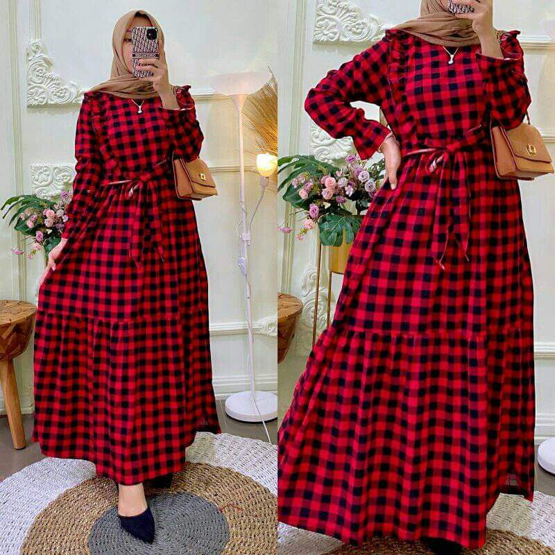 Dress voxy kotak