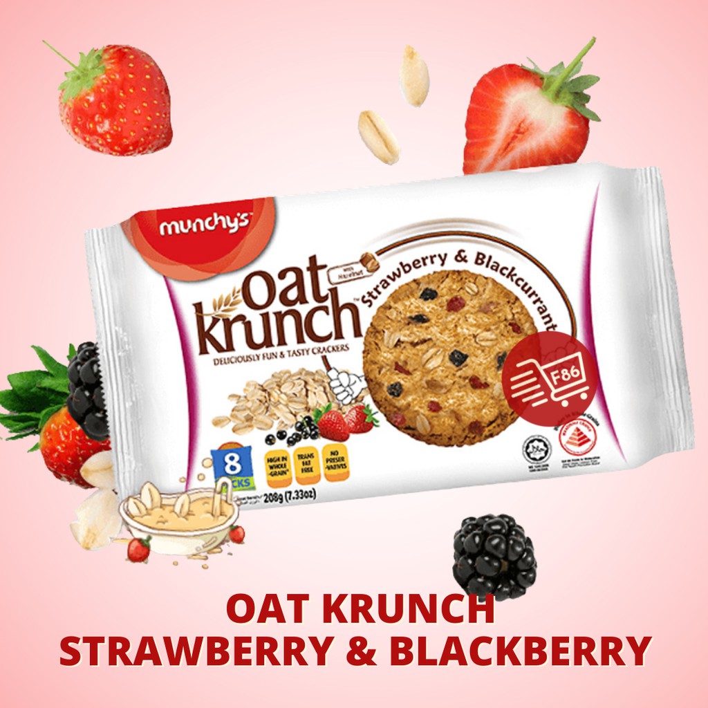 Oat Krunch 208gr dan 390gr Biskuit Munchys