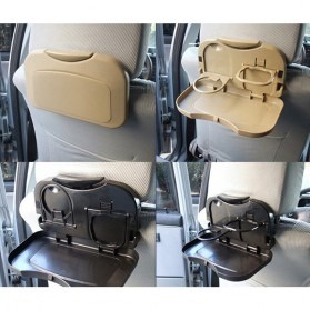 Car Rak Tambahan Mobil Multifunction Foldable Seat Back Meal Table / Meja Lipat, Tempat minum Wadah Belakang mobil kotak penyimpanan