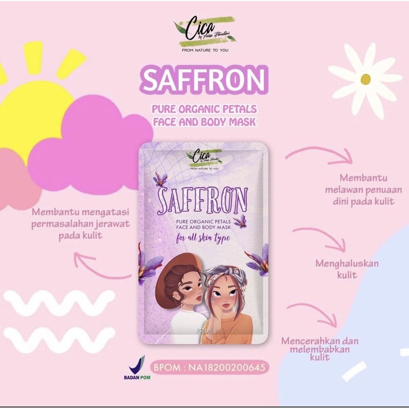 Saffron face and body mask by Cica Nature