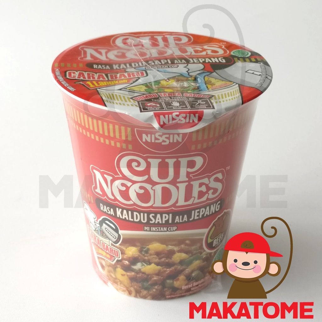 

Nissin Cup Noodles Rasa Kaldu Sapi Ala Jepang 66 gr japan mie instan