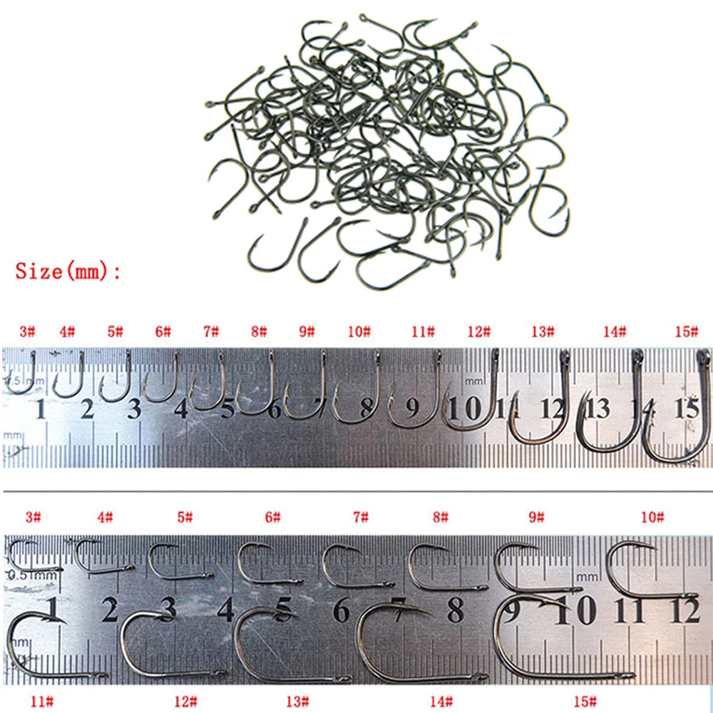 LANFY Fishing Accessories Barbed Fishing Hook Fishing Tools Bait Hook Fishhooks Carp Fishing Catfish Sea Hook Fishing Tackle Pesca with Hooks Circle Hooks