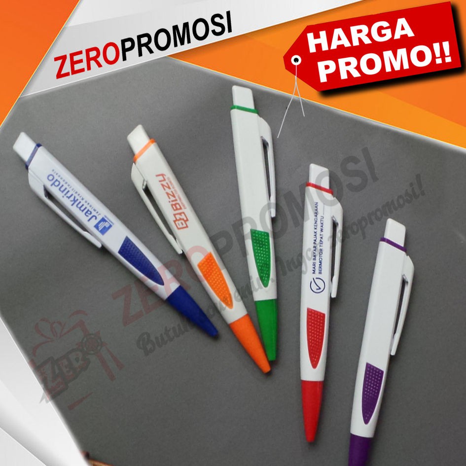 

Barang promosi Pulpen Gepeng Ujung Warna
