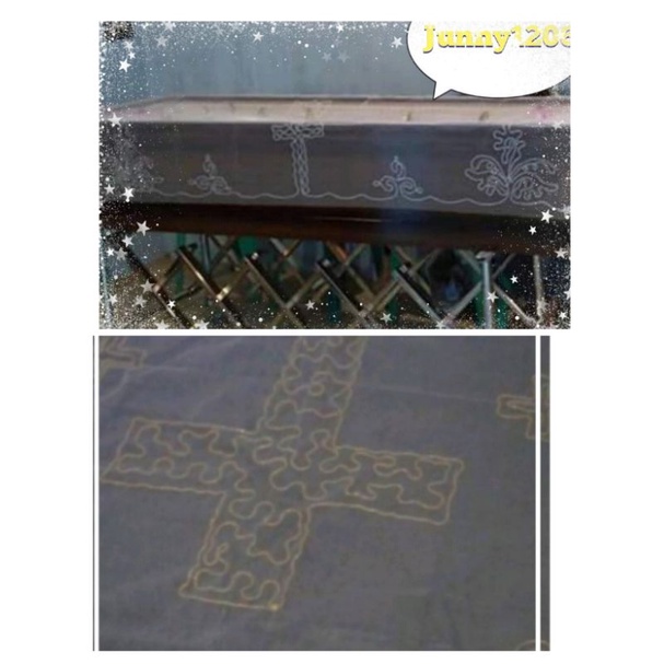 Kain Tile Salib Peti Mati