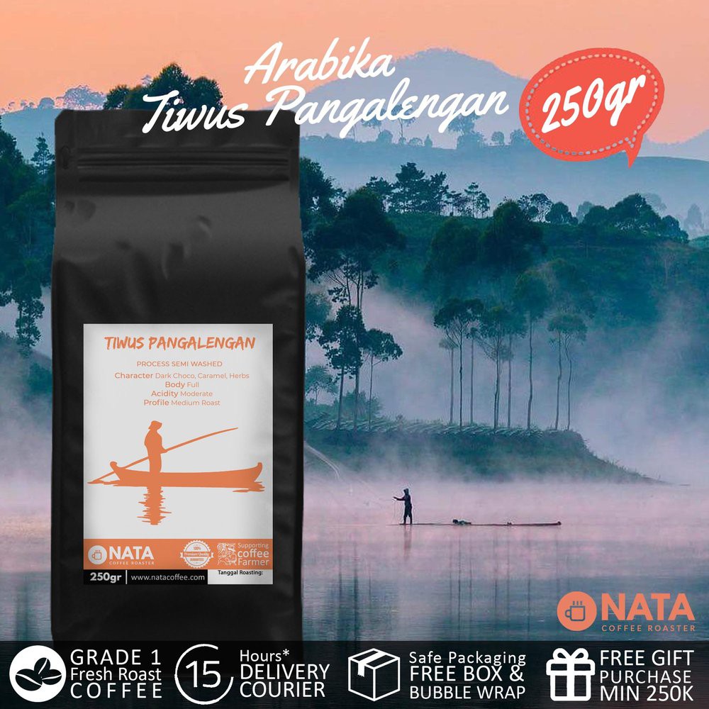 

Nata Kopi Tiwus Pangalengan Arabika Biji dan Bubuk 250gr Limited