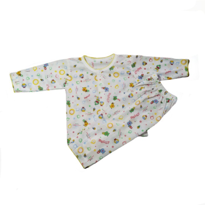 Setelan Baju Tidur Bayi Lengan Panjang Print 0-3 bulan