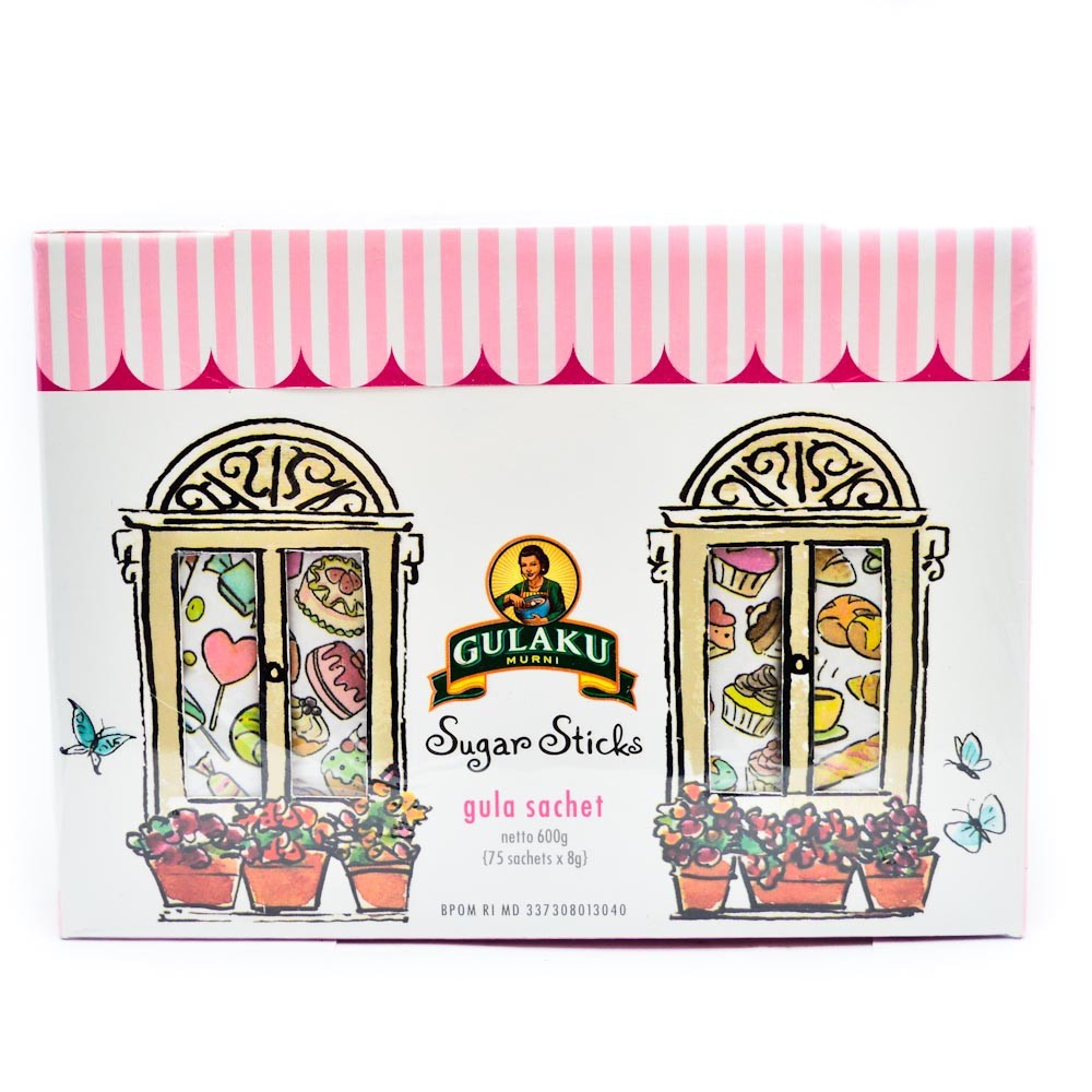GULAKU Box Gula Sachet/ Sugar Sachet Paris 75*8gr