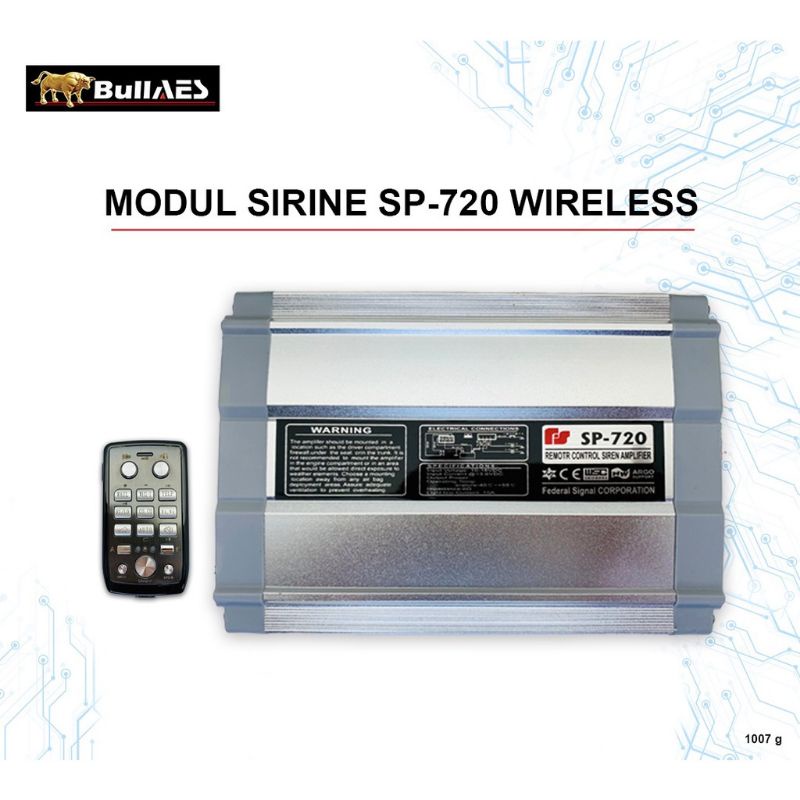 modul sirine wireles sp720 200 watt sirine toa ambulance