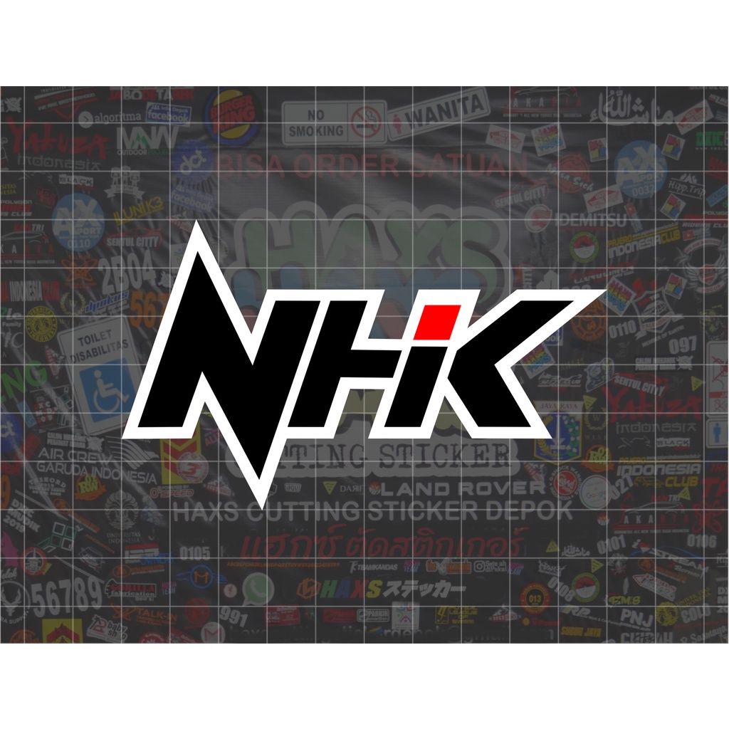 Cutting Sticker NHK Ukuran 10 Cm Untuk Helm