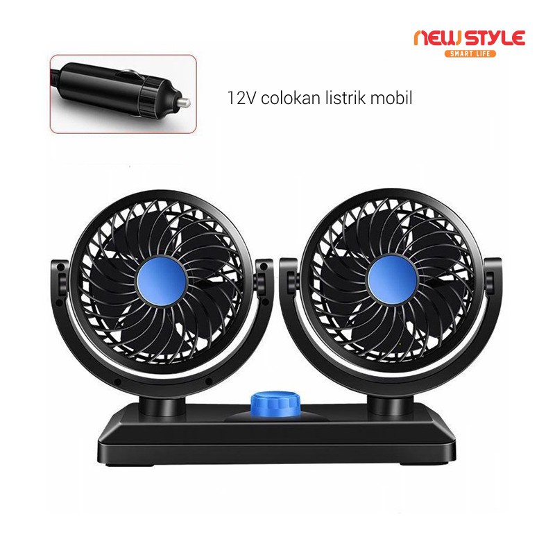 Trend-Kipas Angin Untuk Mobil - Dual Head Fan 360 Degree