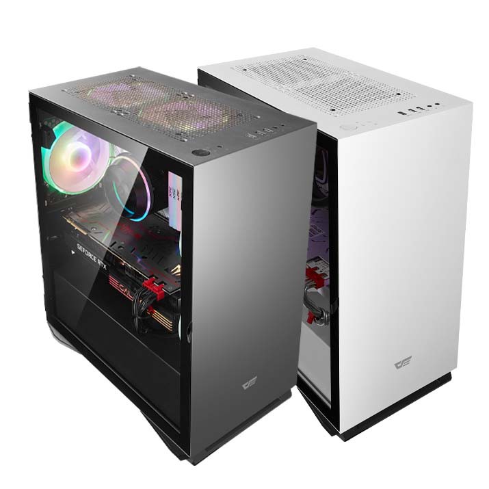 Casing PC darkFlash DLM 22 Micro ATX Tempered Glass Gaming Case M-ATX