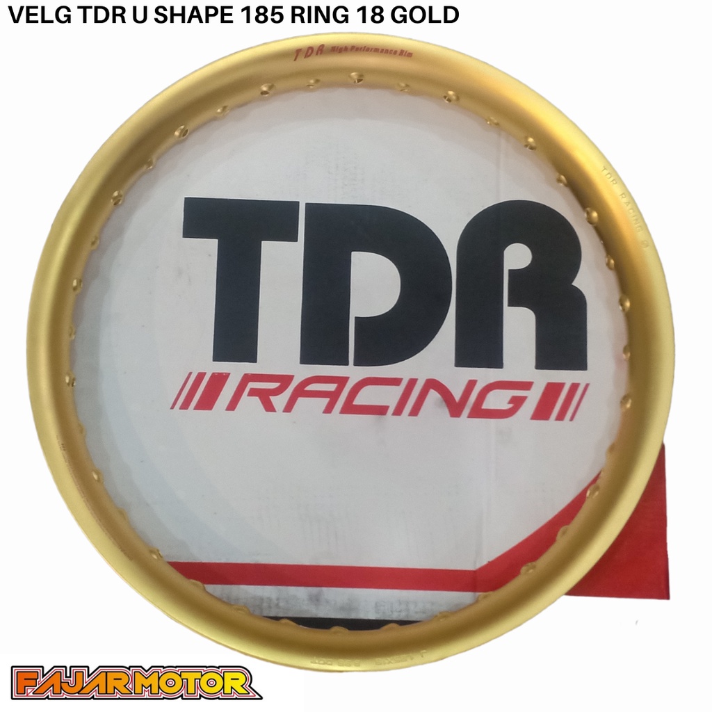 PROMO VELG TDR U SHAPE 185 RING 18 BLACK GOLD TITANIUM