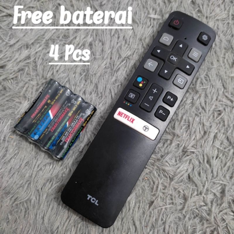 Remote TV TCL Android Original Support Google Assistant Terbaru - Remot TV TCL Android Original 100% - Remote TCL Android TV