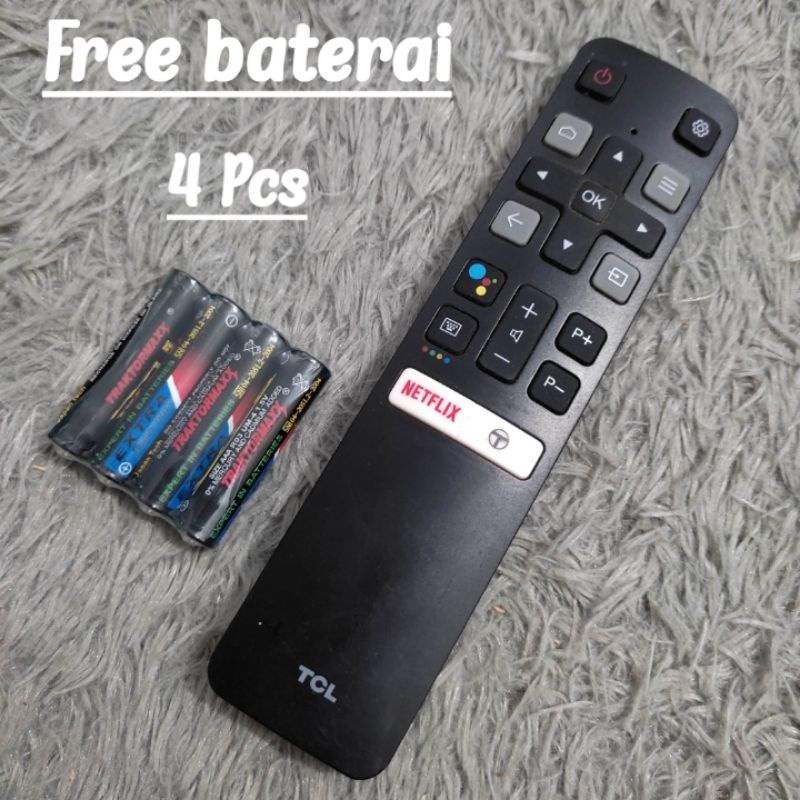 Remote TV TCL Android Original Support Google Assistant Terbaru - Remot TV TCL Android Original 100%