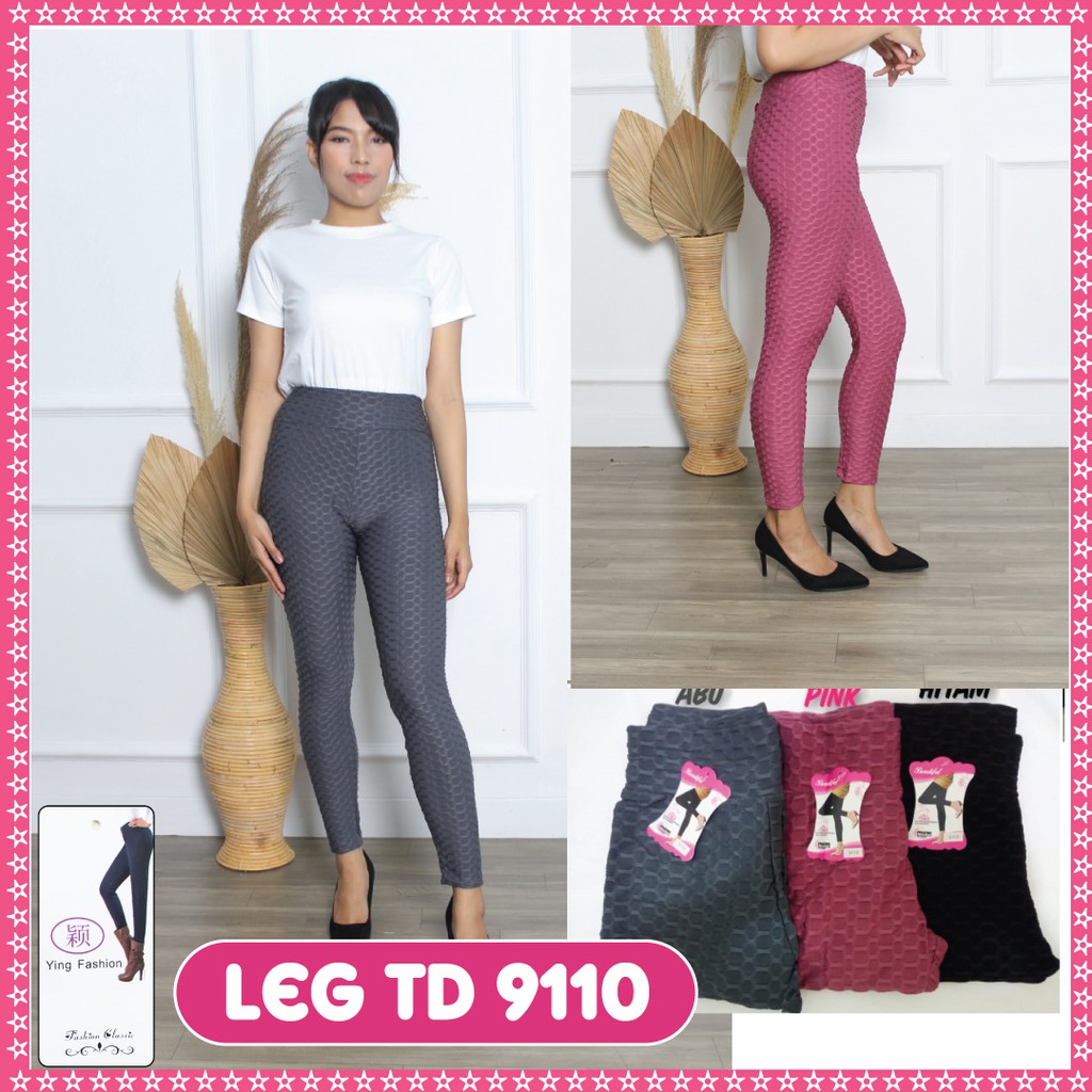 Legging TIE DYIE Yoga TD9110 Polos Legging Olahraga Gym Pinggang Tinggi Celana Yoga / ying fashion