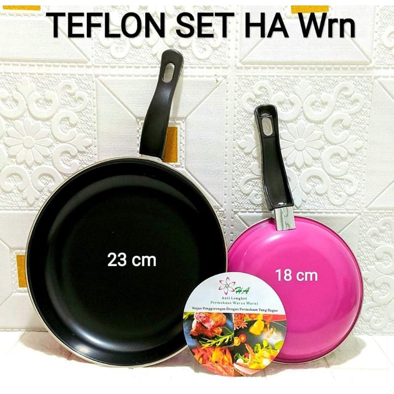 (COD)Frypan Import Set Warna 2in 1/Teflon Set Warna