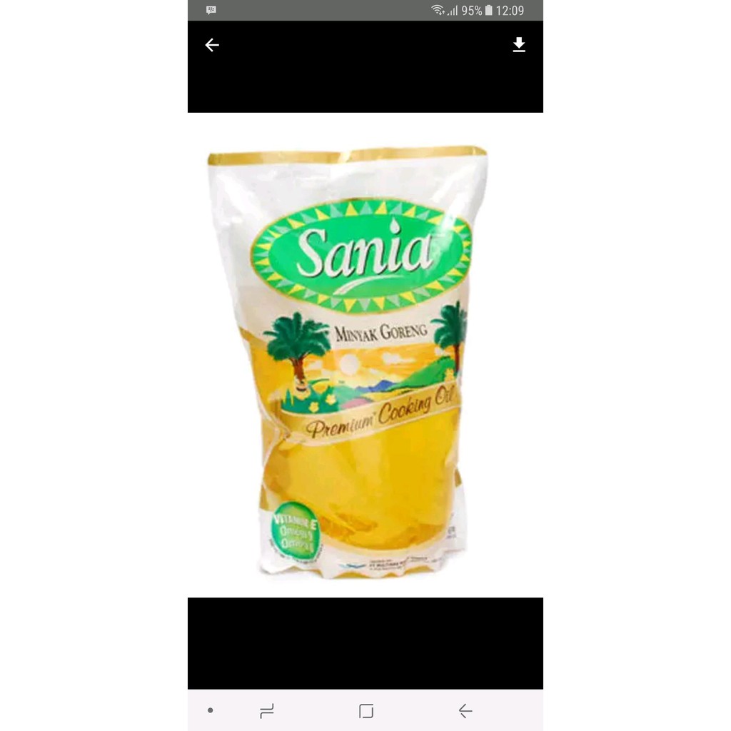 

Dijual minyak goreng sania 2 lliter Diskon