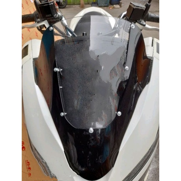 Windshield/Visor PCX 150 model two tone/kombinasi