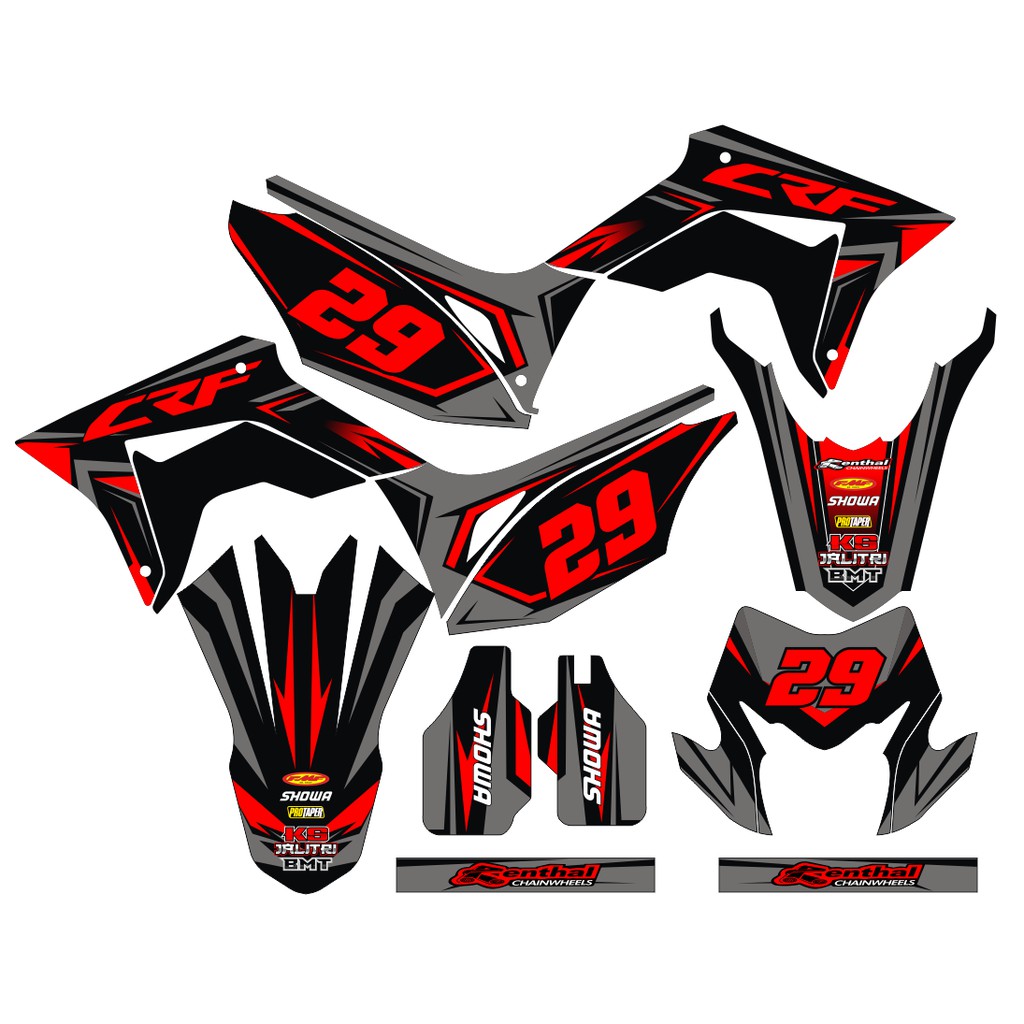 Sticker DECAL CRF 150 L Bisa Custom Stiker Honda CRF 150 L  (19)