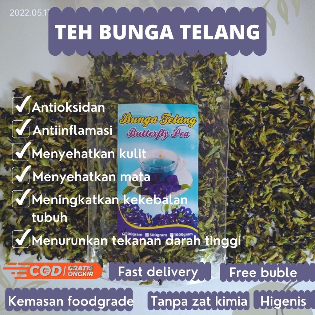 

telang teh herbal kemasan 50g