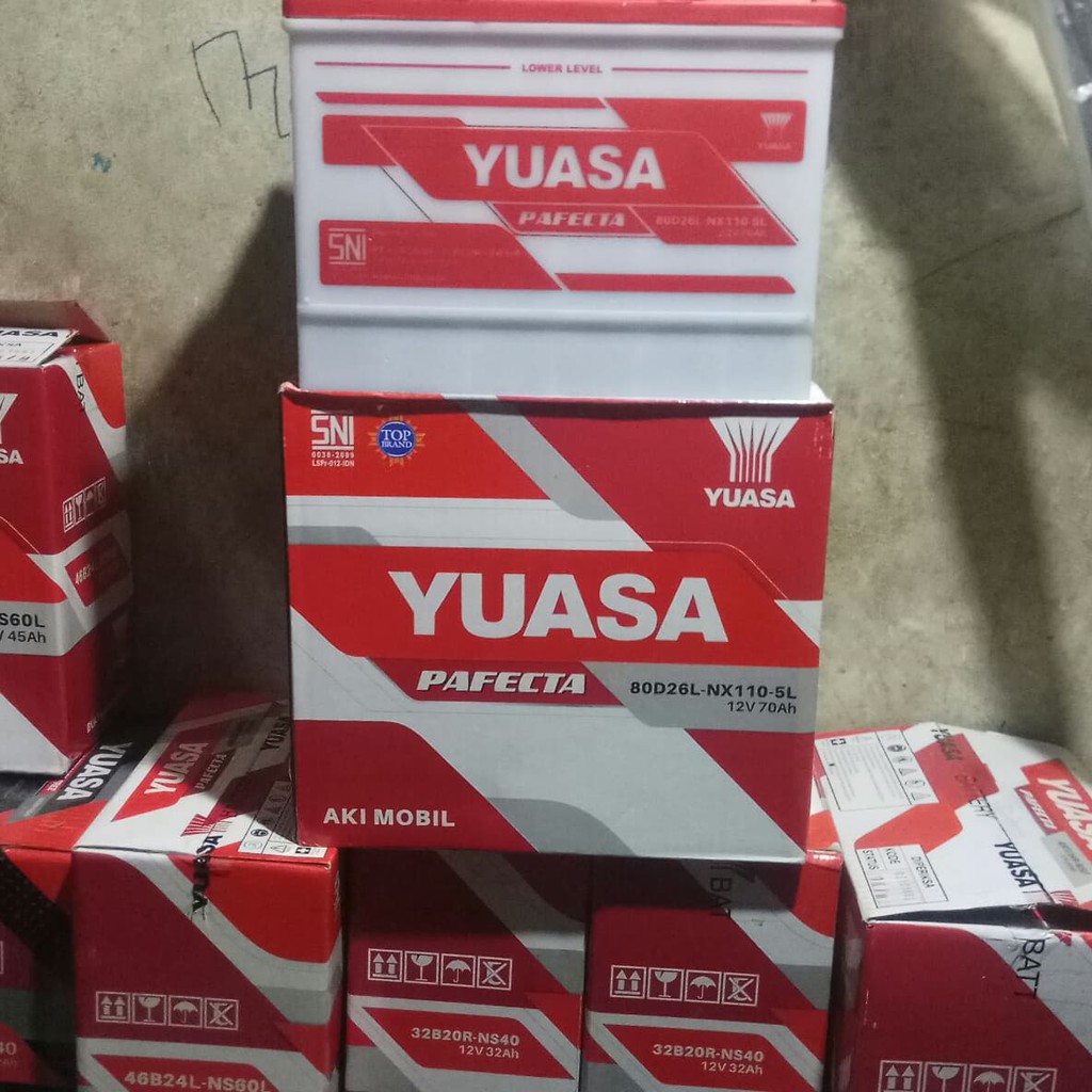 Jual Aki Accu Basah YUASA Pafecta NX110-5L - 80D26L 12V 70AH Amper