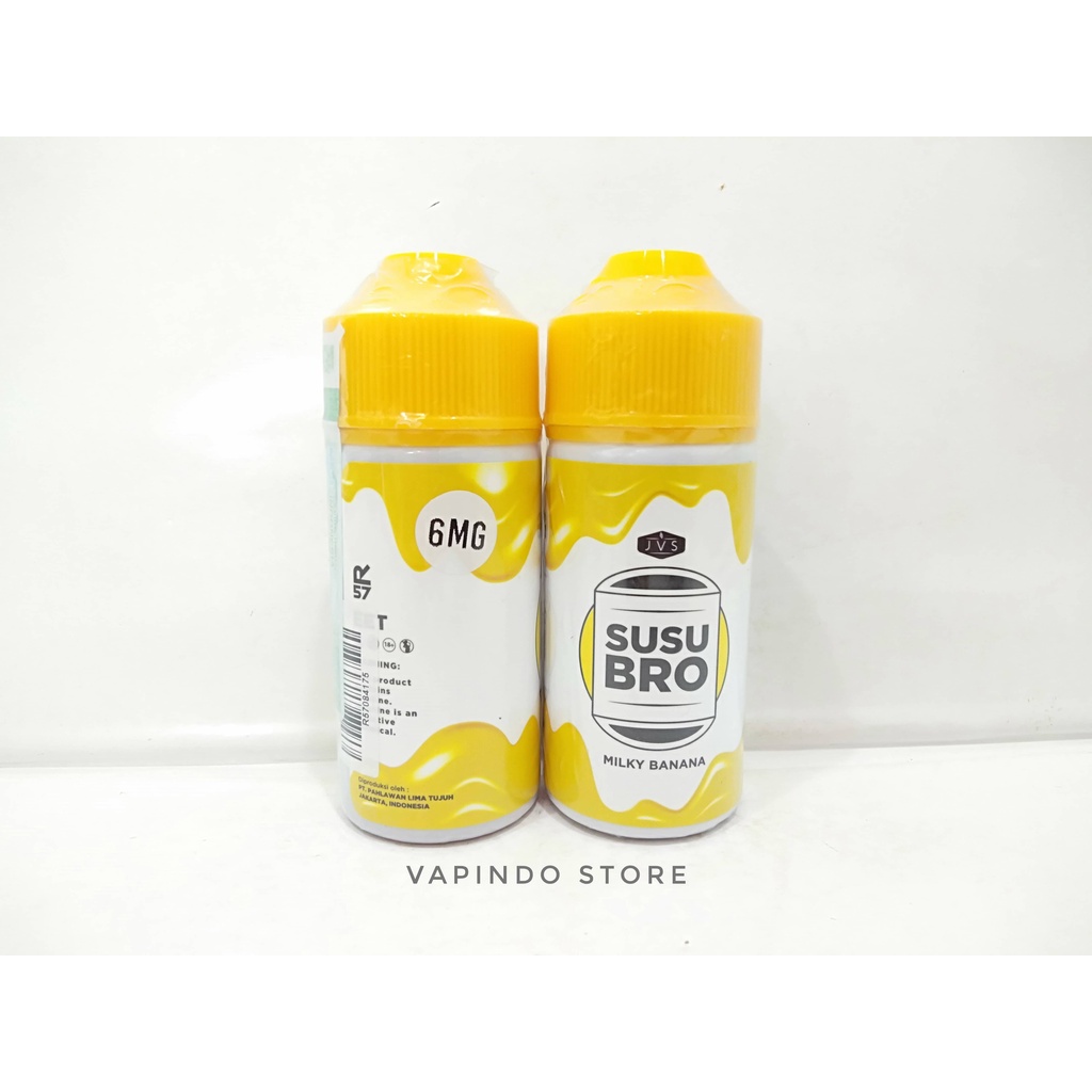 [6MG] SUSU BRO BANANA 100ML 6MG BY JVS X HERO57 SUSUBRO E LIQUID VAPE