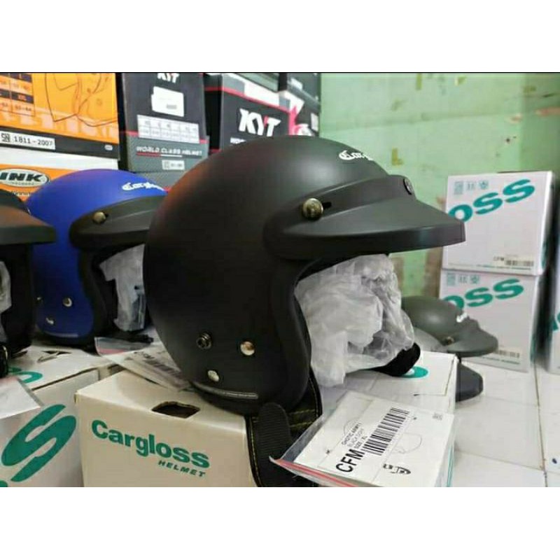 helm cargloss hitam doff original