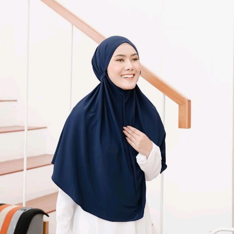 Bergo maryam diamond size XL/bergo maryam instan/Khimar instan/Hijab bergo