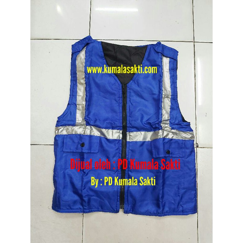 Rompi Proyek Biru|Rompi Parkir|Rompi Safety|Rompi Vest|Rompi Lapangan|Rompi Jaring|Helm ProyekSafety