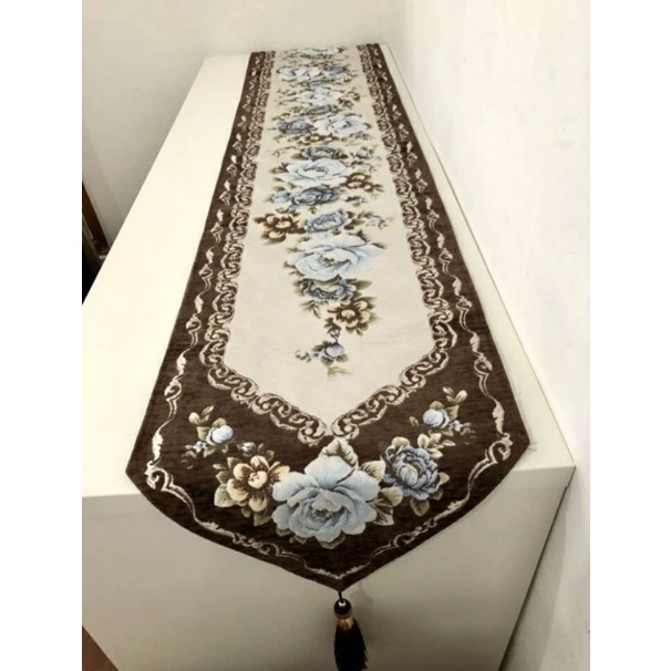 Table Runner Belgie 35x180 cm Mewah Impor European Style