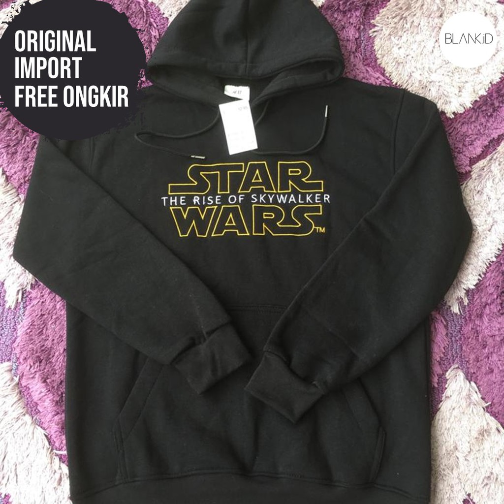 HOODIE HnM STARWARS BLACK - HOODIE HNM ORIGINAL - HODIE H&M ORIGINAL - JAKET HnM  - BLANK.ID