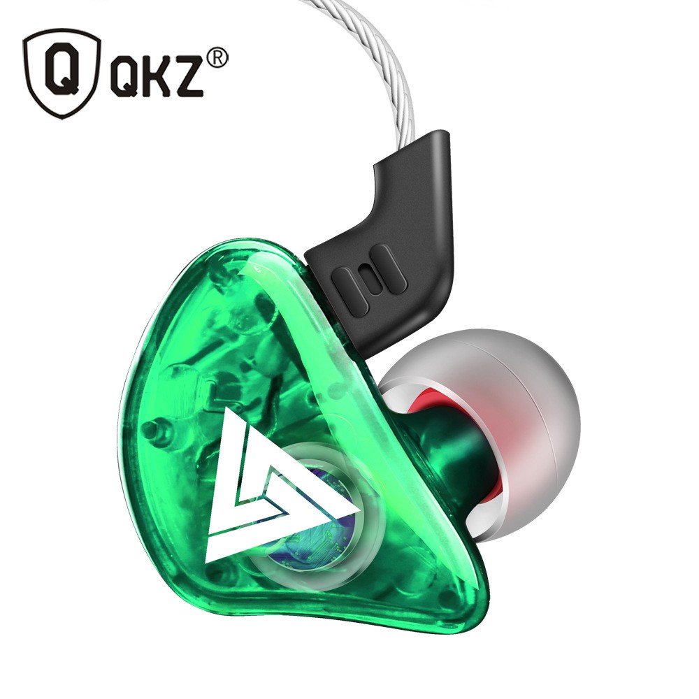 Qkz Ck5 Headset Earphone Earbuds Sport Musik Bass Stereo Jack 3.5mm Dengan Mic Hd Untuk Lari