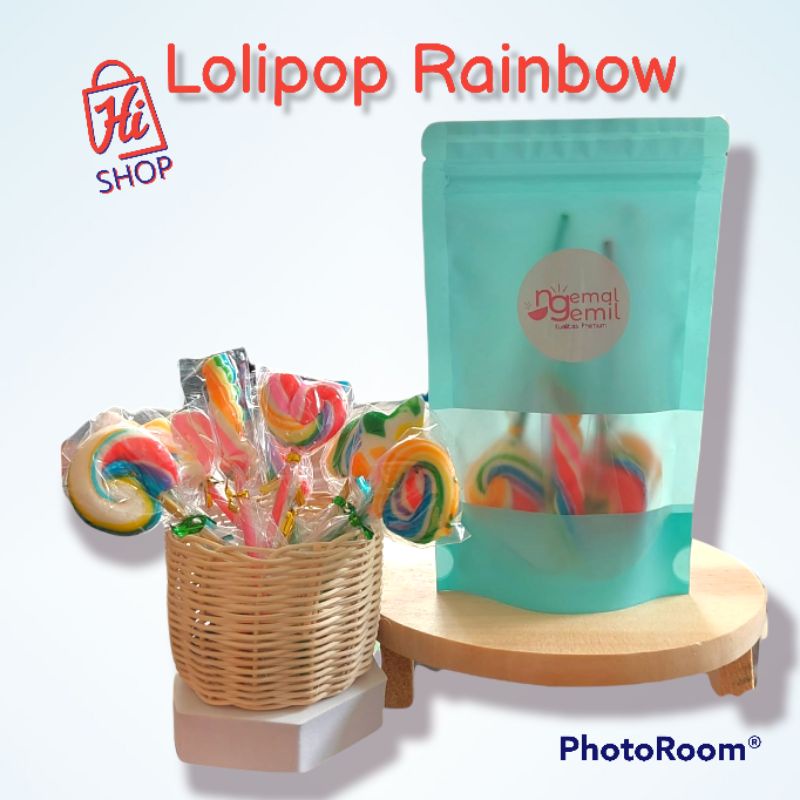 Permen Lolipop Rainbow Premium (bisa COD)