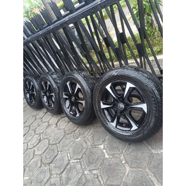 4 velg R14 PCD 114+Ban 185/70 80% Bridgestone avanza xenia futura carry kijang panther ss aminity estem