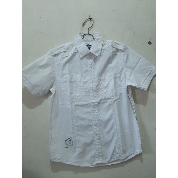 kemeja EMBA ORIGINAL rijekan pabrik putih