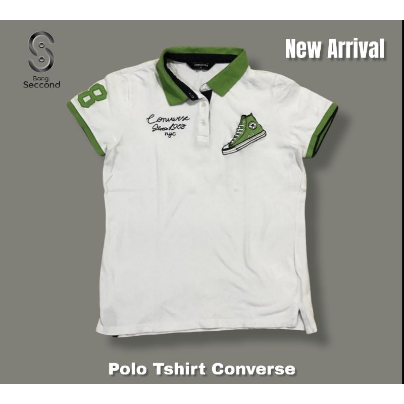 CONVERSE POLO TSHIRT KAOS KERAH/ SECOND BEKAS PRELOVED ORIGINAL/ HOODIE CREWNECK
