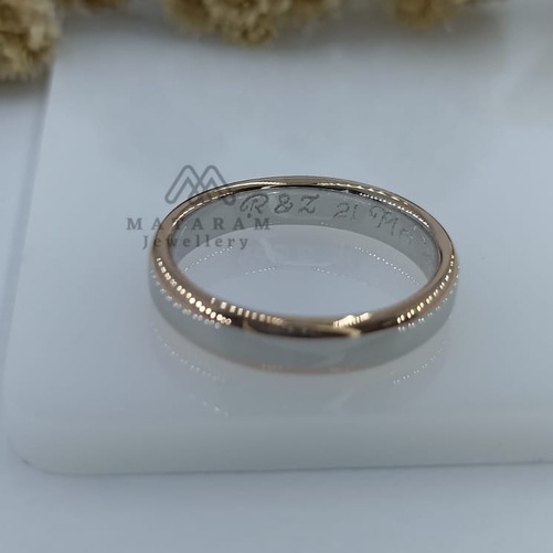 Cincin Kawin Cilegon Platinum Kadar 5% - Bebas Request Model Cincin Custom By Mataram Jewellery