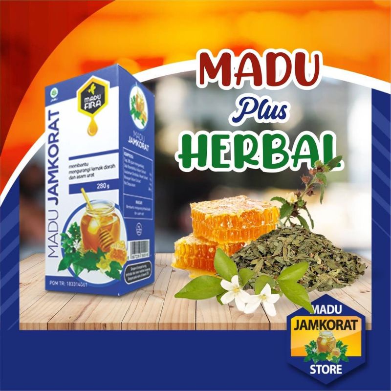 Madu JAMKORAT Asli | Obat Kolesterol Dan Asam Urat Herbal | Melancarkan Peredaran Darah