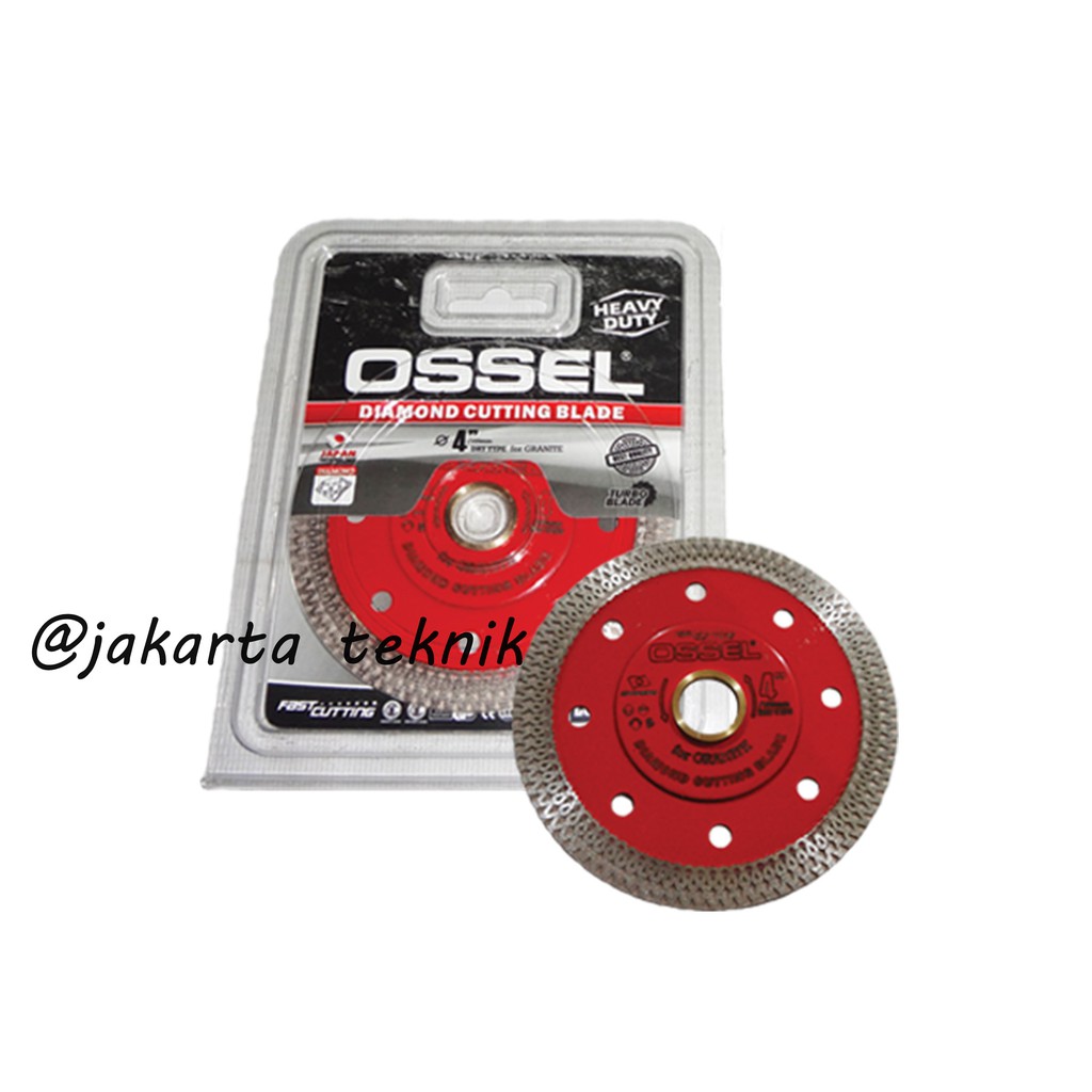Pisau Potong Keramik Turbo Ossel / Pisau Potong Keramik 4' DRY HEAVY DUTY TURBO Ossel