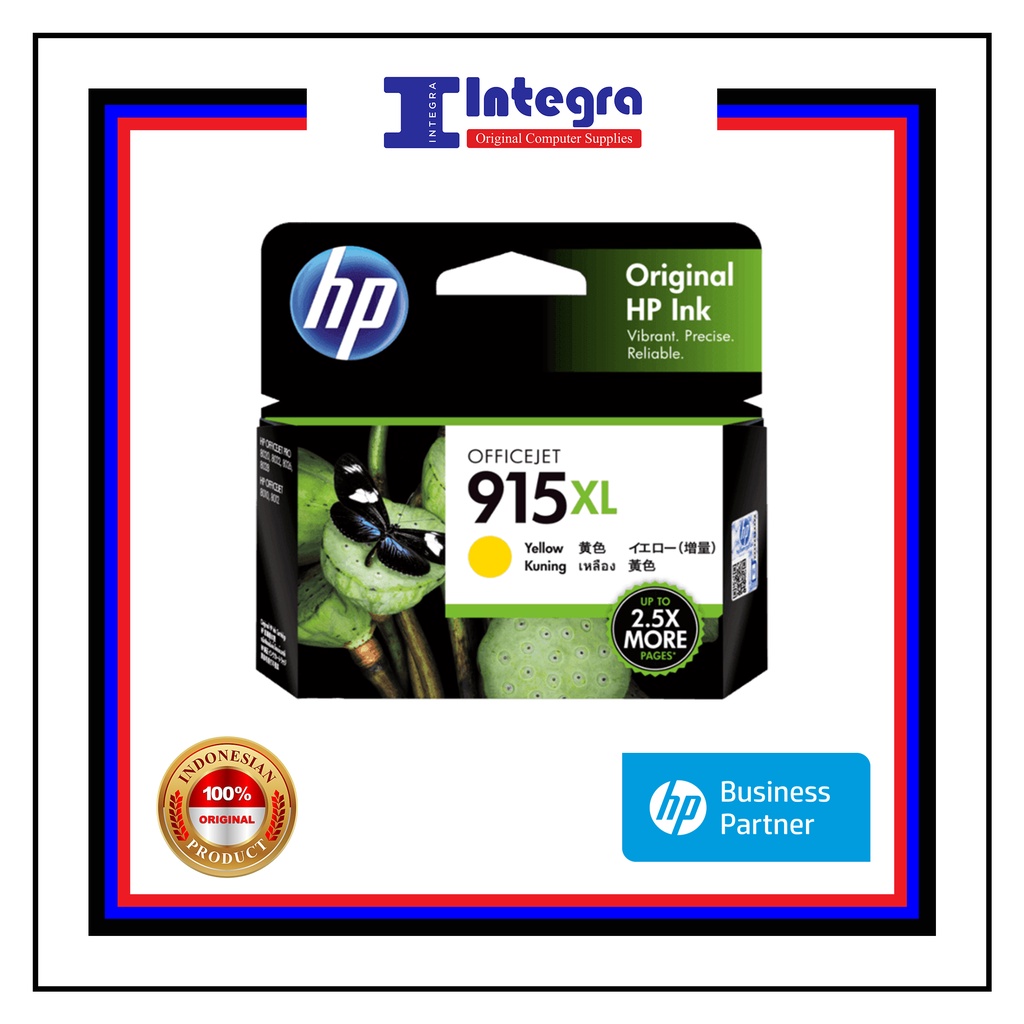 Tinta HP 915 XL Yellow Original Cartridge - 3YM21AA