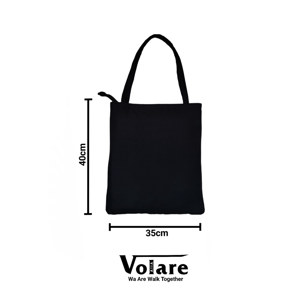 Volare - Tote Bags Kanvas Unisex Pria Dan Wanita Stay Simple