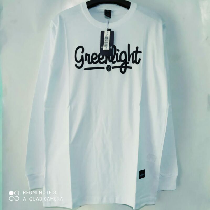 kaos pria greenlight lengan panjang bm ori