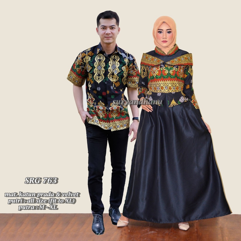 BEST SELLER !! BATIK COUPLE GAMIS BELVANIA Cleopatra 2 SRG 763